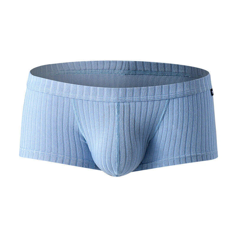 Men'S Sexy Underwear Low Waist Briefs U Pouch Boxers Striped Shorts Underpants