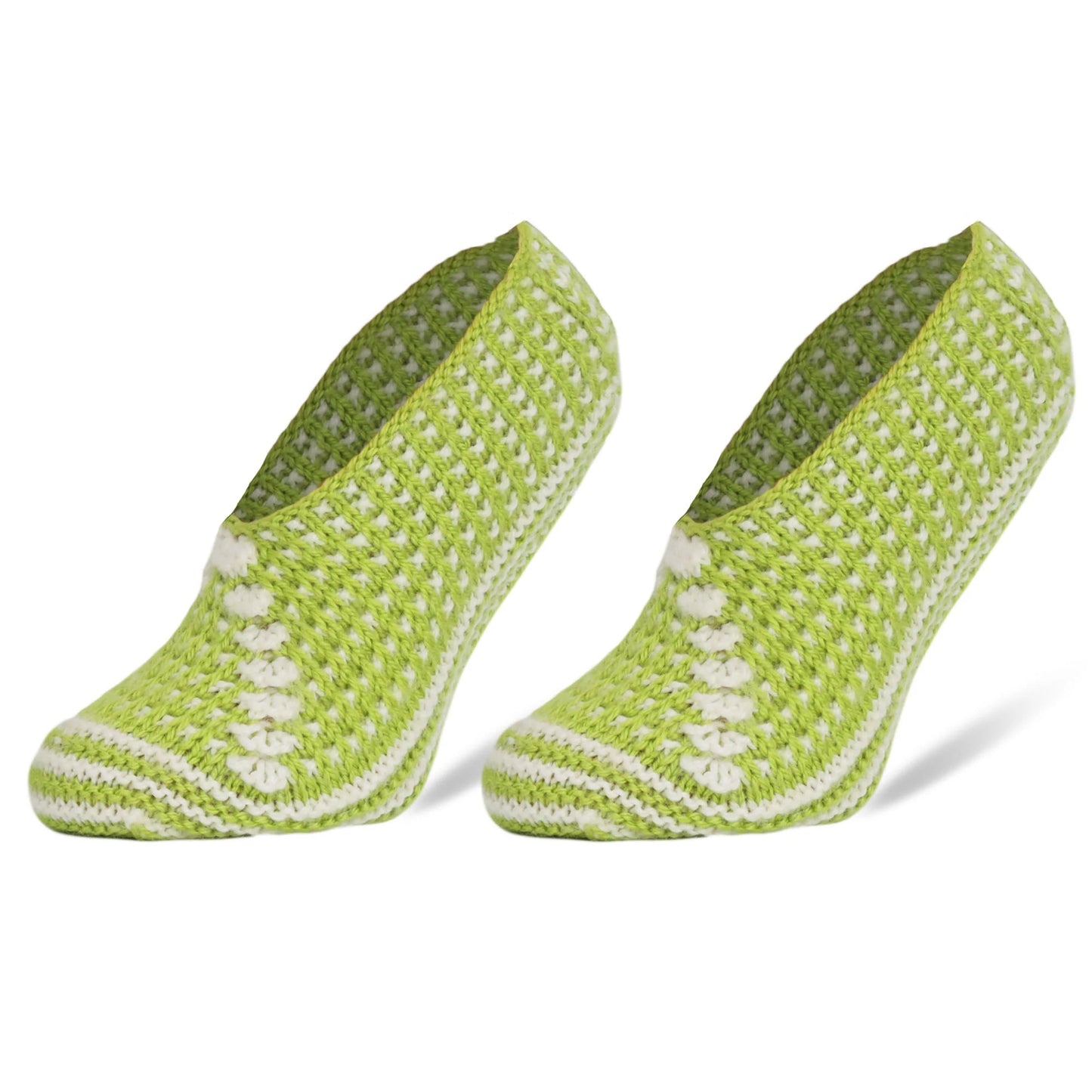 Crochet Hand Knit Slippers for Women Socks 1 Pair Shoe Size 5-7