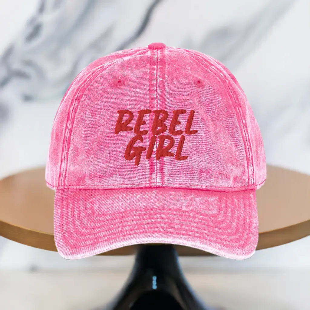 Vintage Cap REBEL GIRL Vintage Cotton Twill Cap