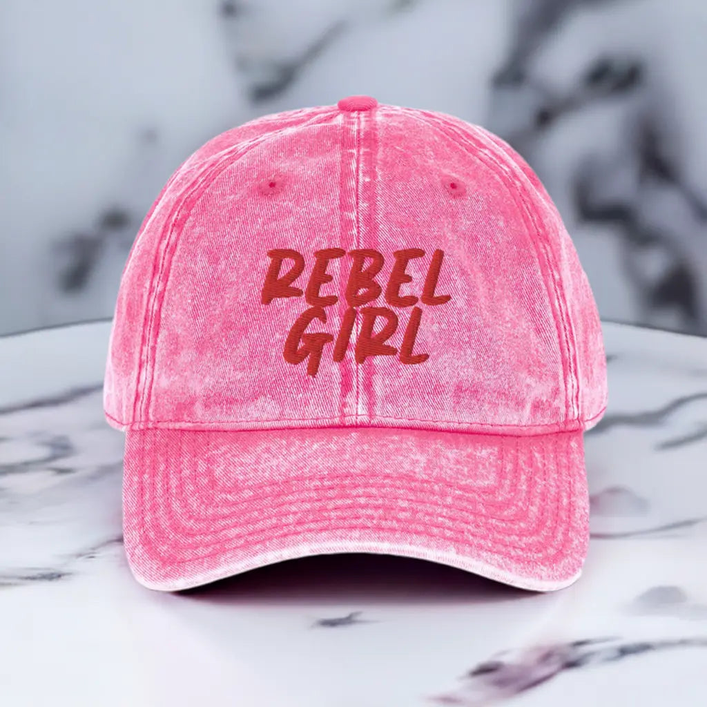 Vintage Cap REBEL GIRL Vintage Cotton Twill Cap