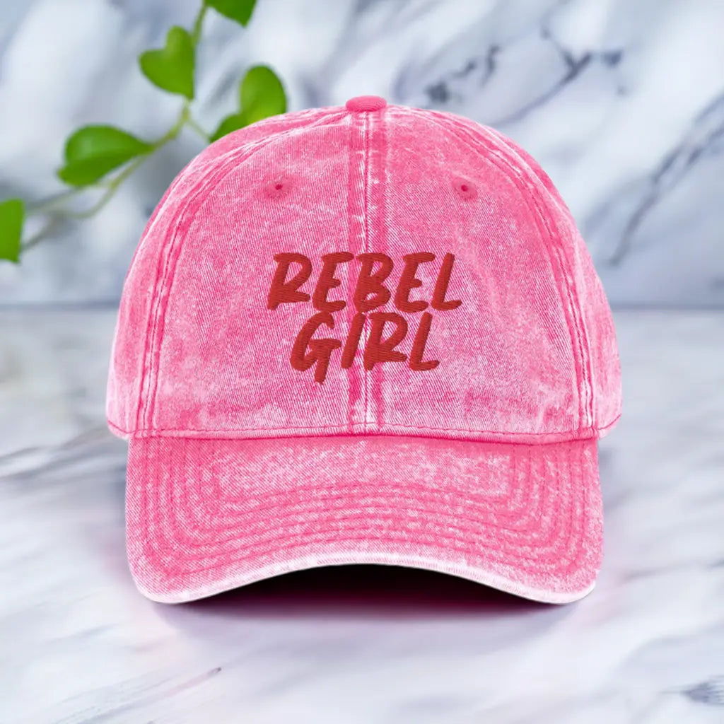 Vintage Cap REBEL GIRL Vintage Cotton Twill Cap