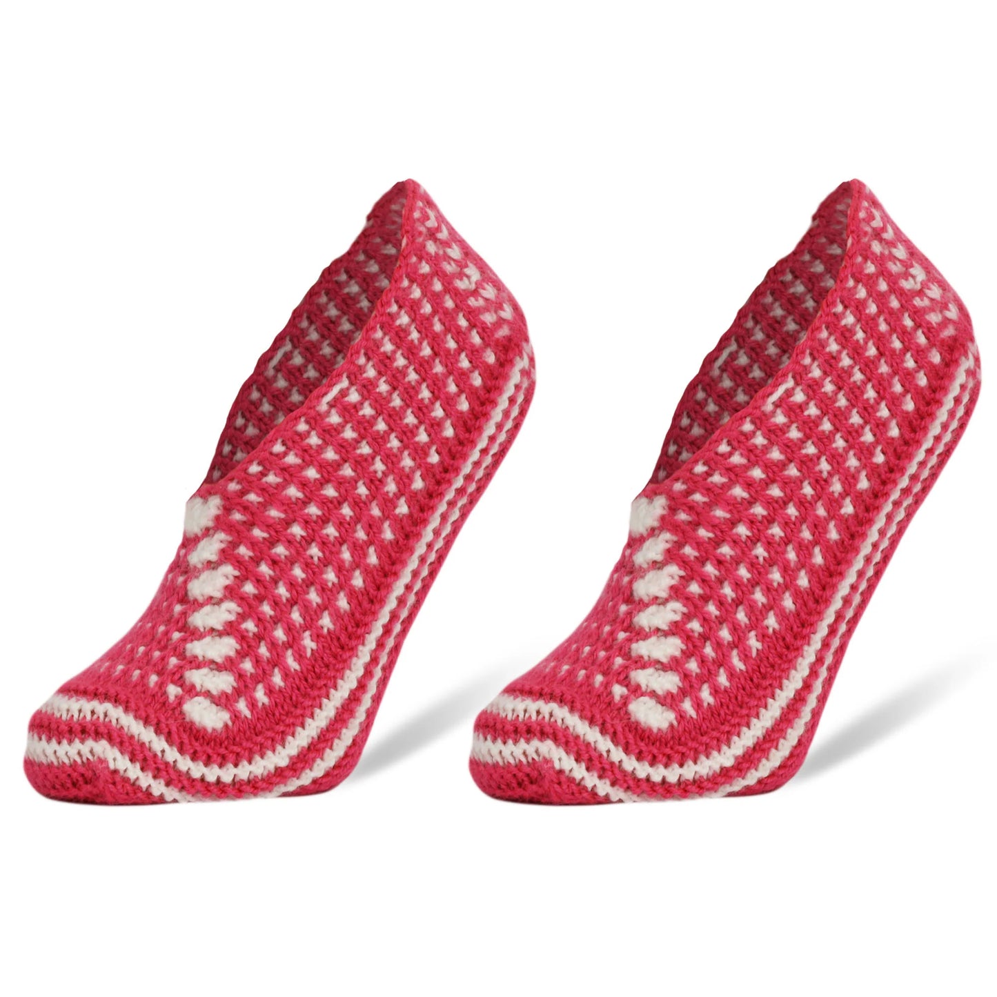 Crochet Hand Knit Slippers for Women Socks 1 Pair Shoe Size 5-7