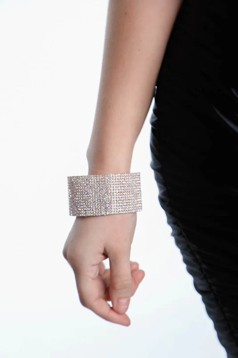 SPARKLY RHINESTONE CUFF BRACELET