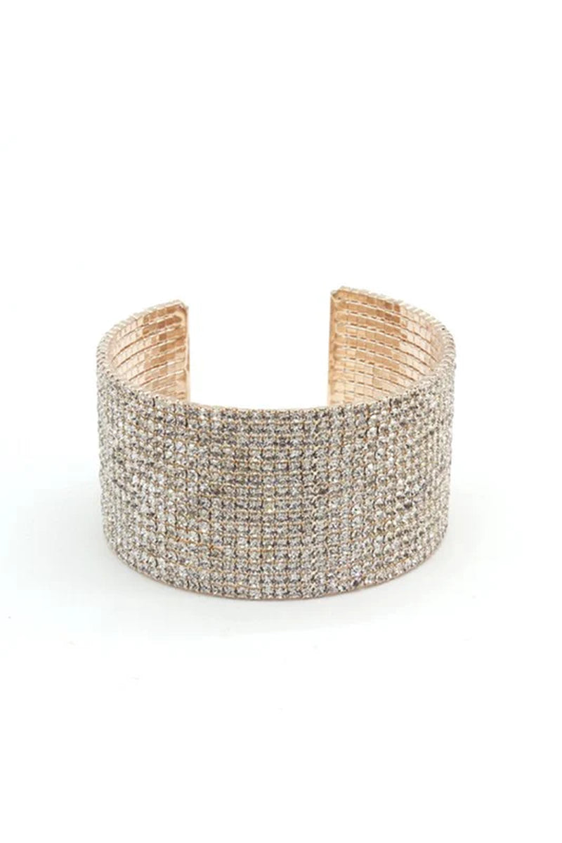 SPARKLY RHINESTONE CUFF BRACELET