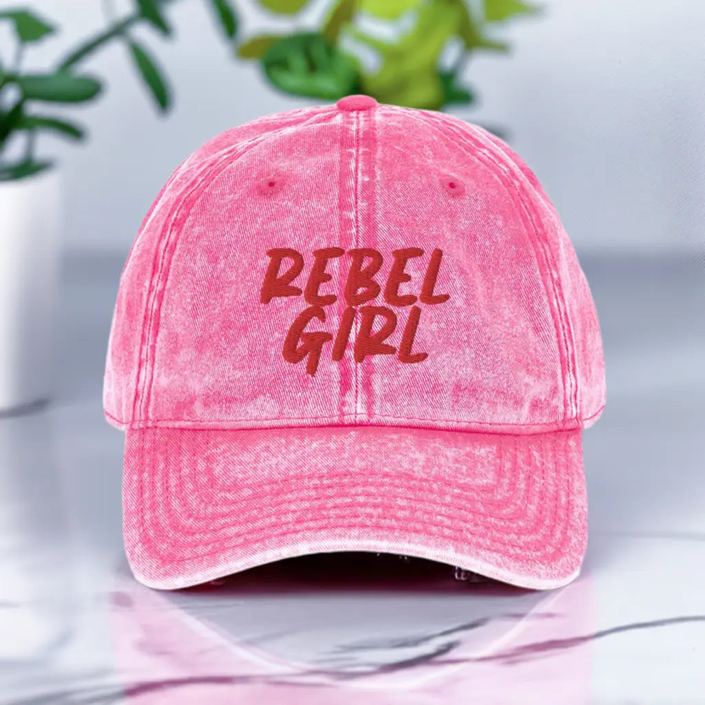 Vintage Cap REBEL GIRL Vintage Cotton Twill Cap